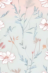 Fototapeta na wymiar seamless floral pattern mobile background