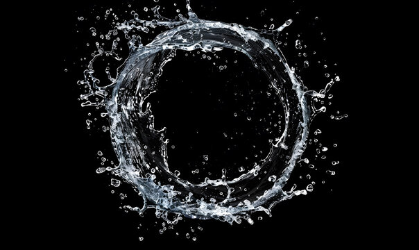 Abstract twister shape of water splash