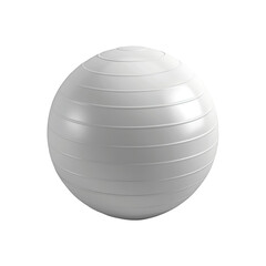 exercise ball It has a shiny white surface. For strengthening the body.