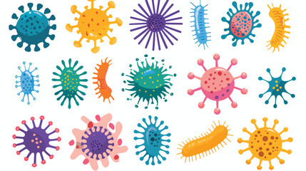 Infection bacteria and pandemic coronavirus virus bio - obrazy, fototapety, plakaty