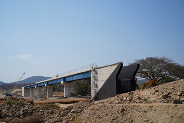 railway bridge in the mountains