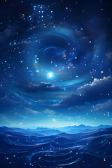 Obraz na płótnie Canvas night sky with stars mobile background 