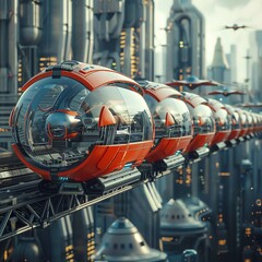 The development of new forms of transportation, such as flying cars or hyperloops