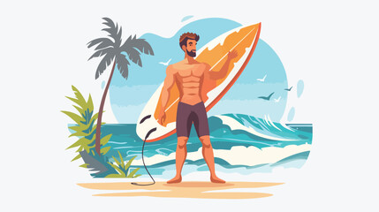 Obraz na płótnie Canvas People surfing travel extreme vacation adventure 