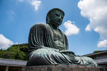 Kamakura Daibutsu (The Great Buddha of Kamakura) is the most famous icons of Japan in Kotoku-in Temple, Kamakura, Japan