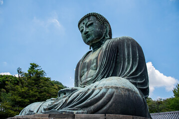 Kamakura Daibutsu (The Great Buddha of Kamakura) is the most famous icons of Japan in Kotoku-in...