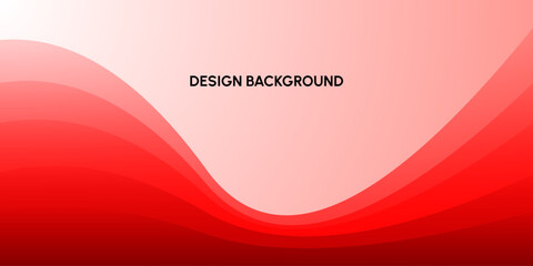 Abstract modern colorful gradient red curve background
