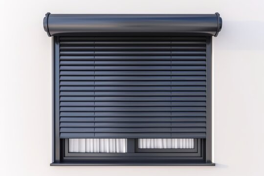 Metal shutter isolated on white background