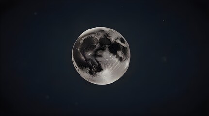 Moon icon .Generative AI