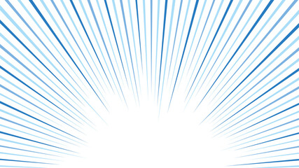 Obraz premium 放射線 背景 フレーム シンプル 青