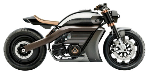 Obraz premium PNG Side view of motocycle transportation motorcycle machine