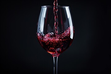 Red wine in glass