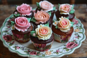 Retro cupcakes
