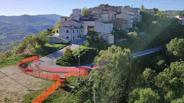 Castropignano - Scorcio del borgo da Castello D'Evoli