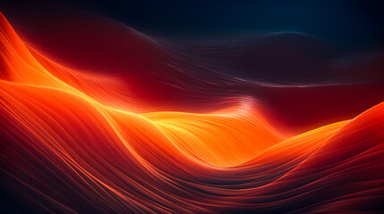 Obraz premium Colorful motion elements with neon led illumination. Abstract futuristic background. Wavy background