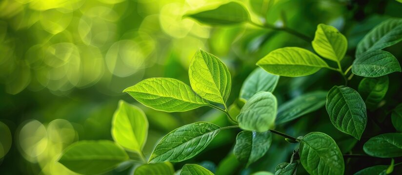 Green leaves of nature in a summertime garden. Utilizing natural green leaf plants as a backdrop for spring, environment, ecology, or verdant wallpaper.