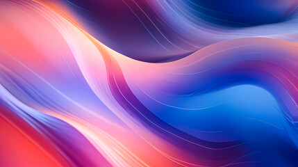 Obraz premium Wavy background made of abstract fluid design in intense colors. Vector illustration.
