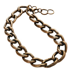 Obraz premium Chain of Rococo Art isolated on transparent png.