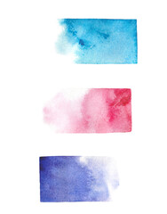 Watercolor backgrounds. Watercolor stains. Hand painted in watercolor. Watercolor gradient.