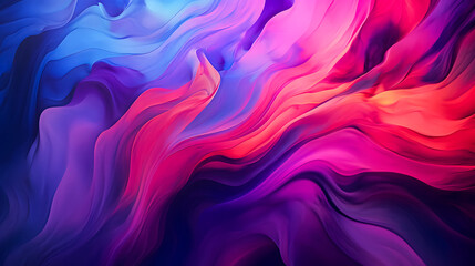 Obraz premium Wavy background made of abstract fluid design in intense colors. Vector illustration.