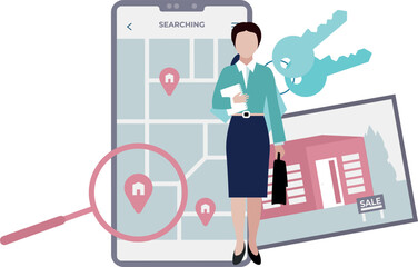 Fototapeta premium The girl is standing.