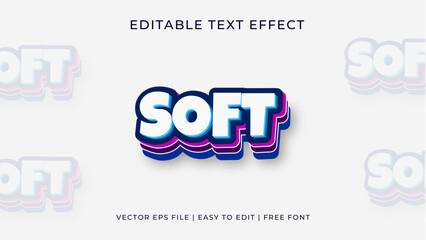 Obraz premium Text Effect soft