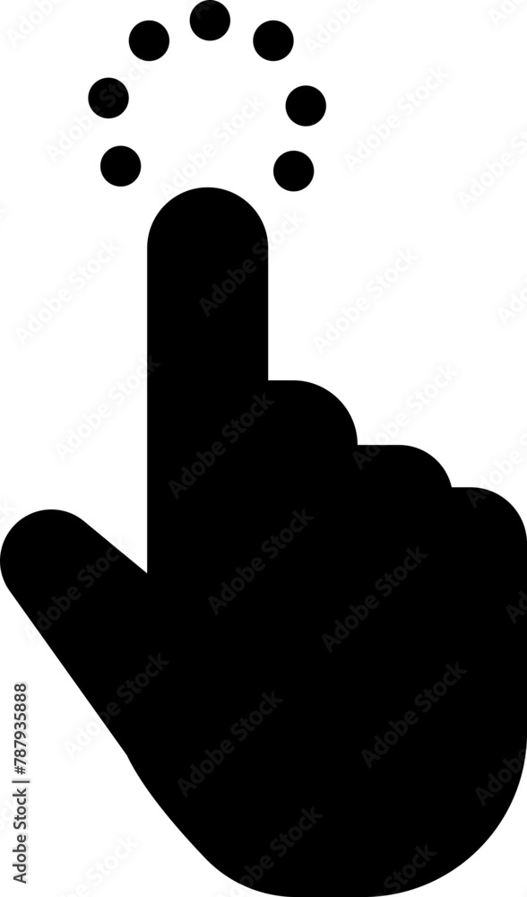 Fototapete computer mouse click cursor icon in fill style. load symbol. pointer cursor and loading icon. modern
