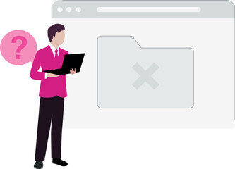 Boy is looking into laptop.