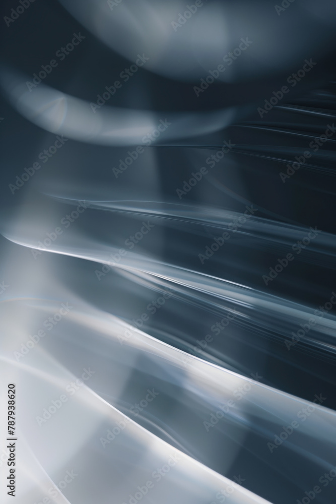 Poster Abstract background with reflections and caustics. Hi-tech. Futuristic background image. Created with Generative AI technology.