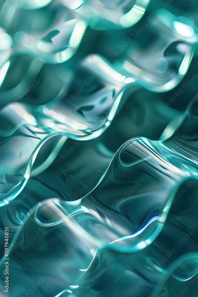 Poster Abstract background with a 3D surface. Hi-tech futuristic. Materials Science. Background image. Created with Generative AI technology.