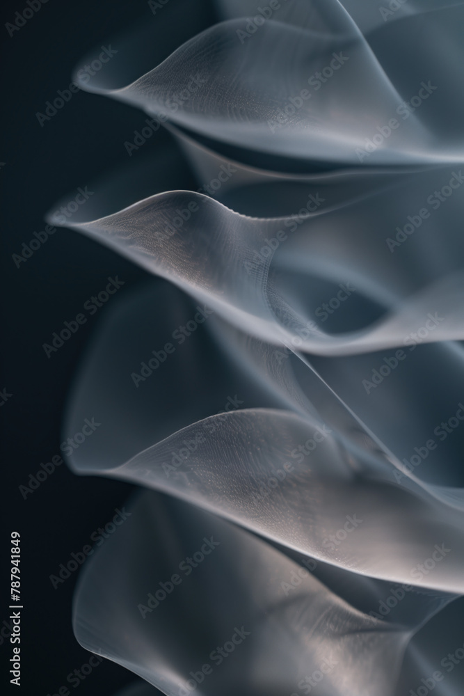 Poster Abstract background with a 3D surface. Hi-tech futuristic. Materials Science. Background image. Created with Generative AI technology.
