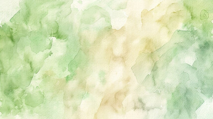 Fototapeta premium Soft pistachio and buttercream watercolor, bringing a sense of renewal.