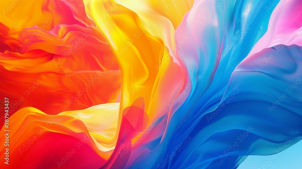 Aufkleber layout with liquid background. color blend. blurred fluid effect. gradient mesh. eps modern file for