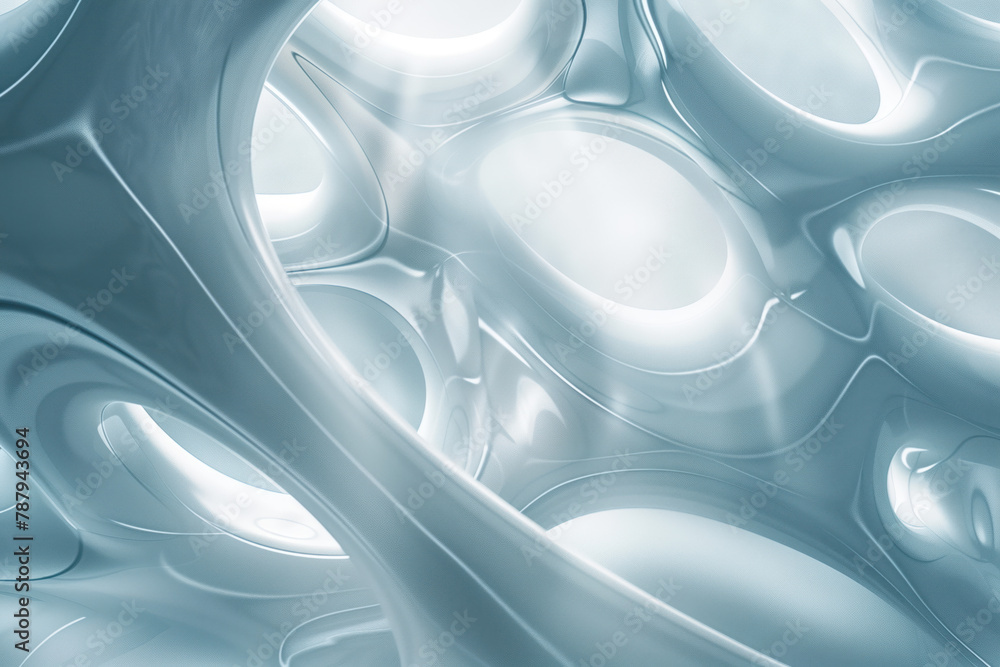 Poster Abstract background with a 3D surface. Hi-tech futuristic. Materials Science. Background image. Created with Generative AI technology.