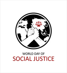 Fototapeta premium social justice day poster design