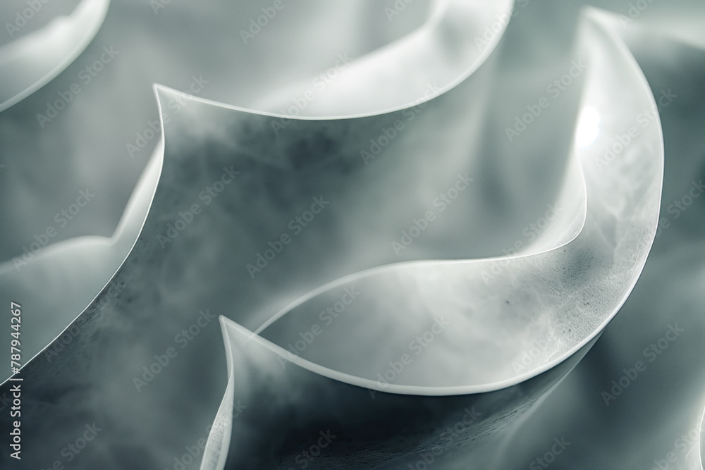 Poster Abstract background with a 3D surface. Hi-tech futuristic. Materials Science. Background image. Created with Generative AI technology.
