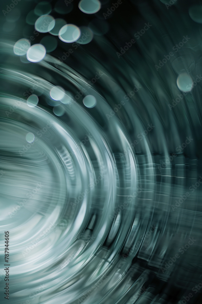Poster Abstract background with reflections and caustics. Hi-tech. Futuristic background image. Created with Generative AI technology.