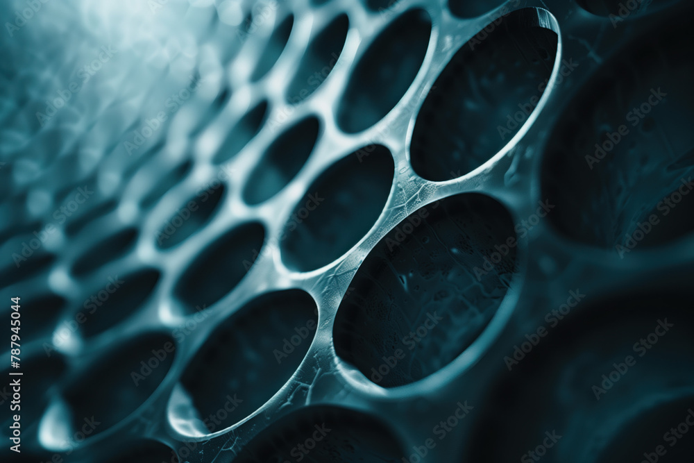 Poster abstract background with a 3d surface. hi-tech futuristic. materials science. background image. crea