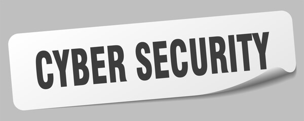 cyber security sticker. cyber security label