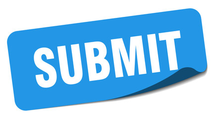 submit sticker. submit label