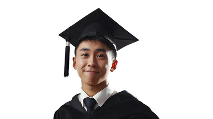 Asian teenager graduation portrait adult human isoal