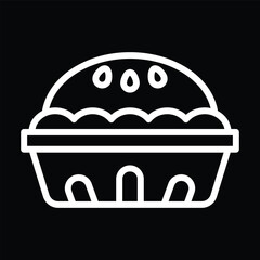 pie vector icon design illustration