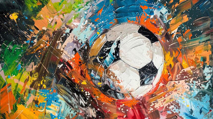 Dynamic Football Abstracts: Artistic Patterns and Textures