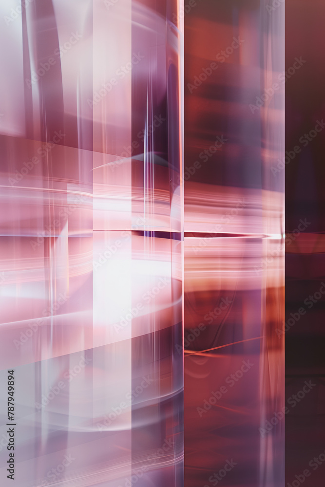 Poster Abstract background with reflections and caustics. Hi-tech. Futuristic background image. Created with Generative AI technology.