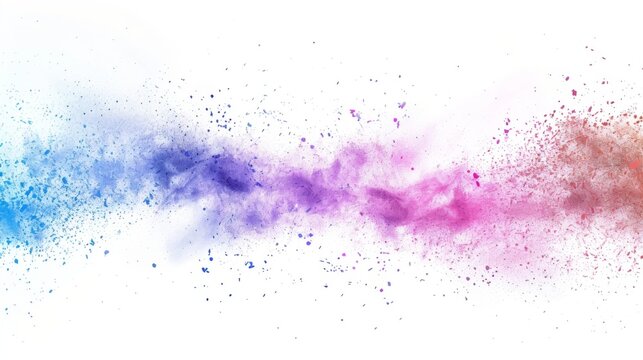 abstract multicolored powder splatted background,Freeze motion of color powder exploding/throwing color powder,