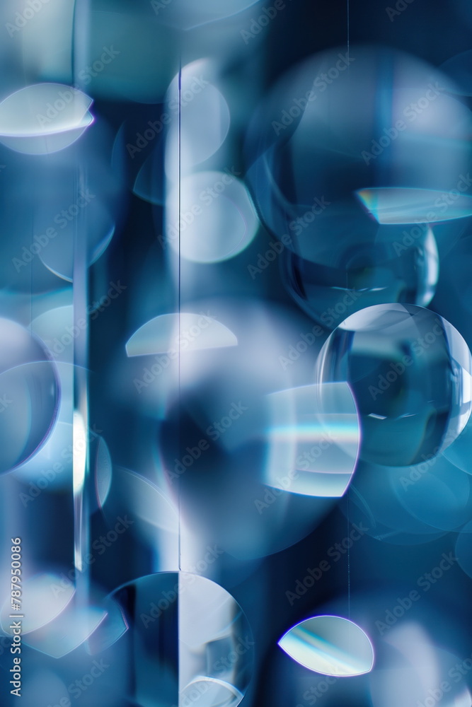 Poster abstract background with reflections and caustics. hi-tech. futuristic background image. created wit