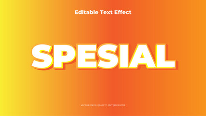 spesial Editable Text Effect