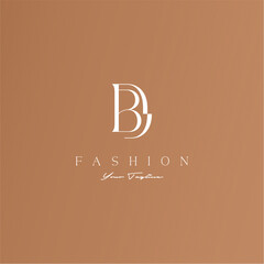 fashion logo letters  BD luxury