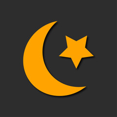 crescent ramadan sticker