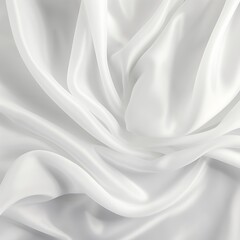 Naklejka premium White Fabric Background, Satin Cloth Texture
